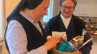 Sr. Luisa mit Sr. Christine in Köln | © Sr. Katharina Laner