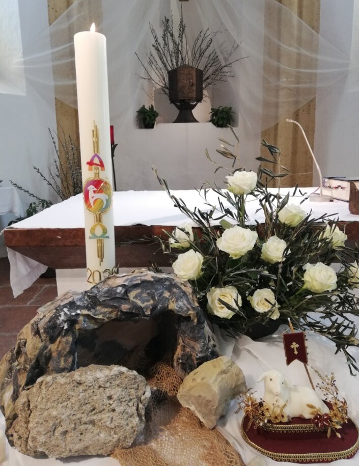 Osterkerze | © Sr. Maria Auer